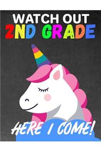 Watch Out 2nd Grade: K - 3 Primary Composition 7.44 X 9.69 Notebook Handwriting Ruled Practice Paper: Kindergarten to Early Childhood Exercise Book - Half Blank Half Lined with Picture Space