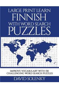 Large Print Learn Finnish with Word Search Puzzles