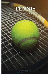 Tennis Weekly 5 x 8 Planner 2019