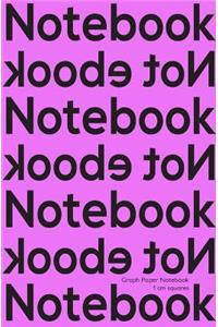 Graph Paper Notebook 1 CM Squares