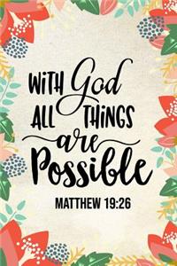 With God All Things Are Possible