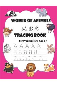 World of animals ABC tracing book