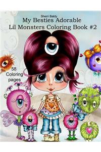 Sherri Baldy My Besties Adorable Lil Monsters Coloring Book #2