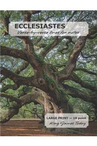 ECCLESIASTES Verse-by-verse lines for notes