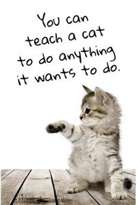 You Can Teach a Cat to Do Anything It Wants To Do