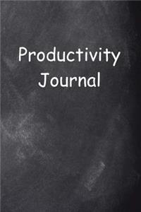 Productivity Journal Chalkboard Design
