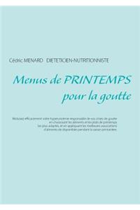 Menus de printemps pour la goutte