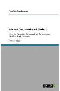 Role and Function of Stock Markets