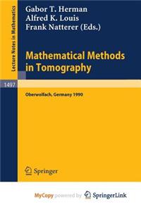 Mathematical Methods in Tomography