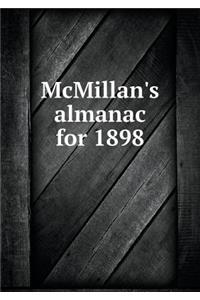 McMillan's Almanac for 1898
