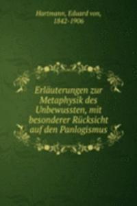 Erlauterungen zur Metaphysik des Unbewussten, mit besonderer Rucksicht auf den Panlogismus
