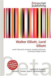 Walter Elliott, Lord Elliott