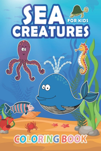 Sea creatures Colouring book for Kids