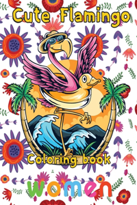 Cute Flamingo Coloring book women