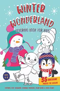 Winter Wonderland Coloring Book For Kids