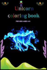 Unicorn coloring book for kids ages 4-8