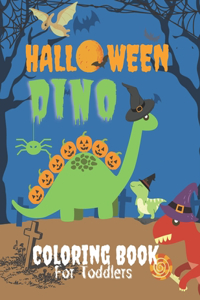 Dino Halloween Coloring Book for Toddlers