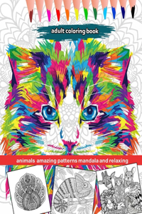 adult coloring book animals amazing patterns mandala and relaxing