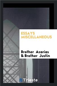 Essays Miscellaneous