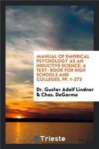 Manual of Empirical Psychology as an Inductive Science