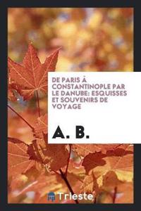 de Paris a Constantinople Par Le Danube