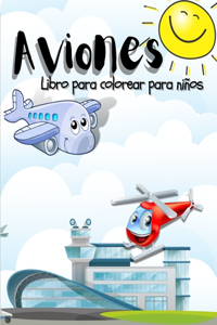Aviones Libro para Colorear para Ninos