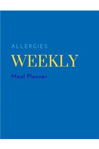 Allergies Weekly Meal Planner