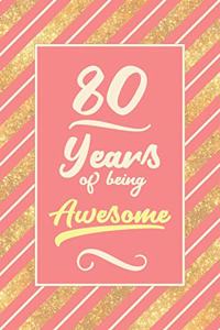 80th Birthday Journal