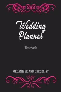 Wedding Planner Notebook Organizer and Checklist