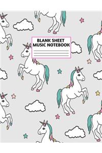 Blank Sheet Music Notebook