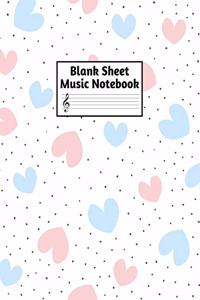Blank Sheet Music Notebook