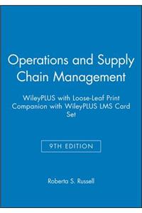 Operations and Supply Chain Management, 9e Wileyplus with Loose-Leaf Print Companion with Wileyplus Lms Card Set