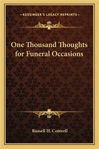 One Thousand Thoughts for Funeral Occasions