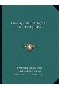 Chronique De L'Abbaye De Ter Doest (1845)