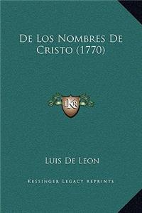 De Los Nombres De Cristo (1770)