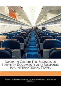 Papers in Order