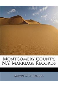 Montgomery County, N.Y. Marriage Records
