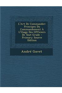 L'Art de Commander