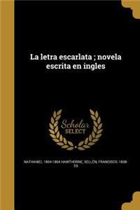 letra escarlata; novela escrita en ingles