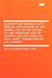 Elements of Morals