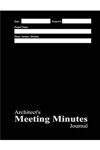 Architect's Meeting Minutes Journal