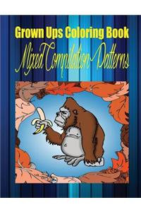 Grown Ups Coloring Book Mixed Compilation Patterns Mandalas