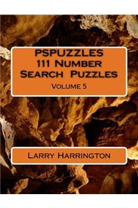 PSPUZZLES 111 Number Search Puzzles Volume 5