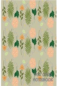 Cute Flower Pattern: Dot Grid Notebook
