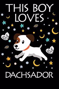 This Boy Loves Dachsador Notebook