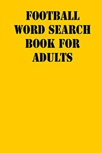 Football Word Search Book For Adults