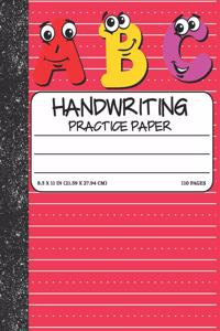 Handwriting Practice Paper: Dotted Mid-lines 110 Pages Uppercase and Lowercase Writing Sheets Notebook For Kids (Kindergarten To 3rd Grade Students)