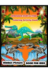 DINOSAUR HUNT & FIND Coloring Activity Book