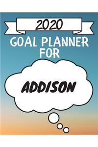 2020 Goal Planner For Addison