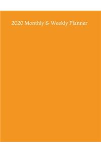 2020 Monthly & Weekly Planner